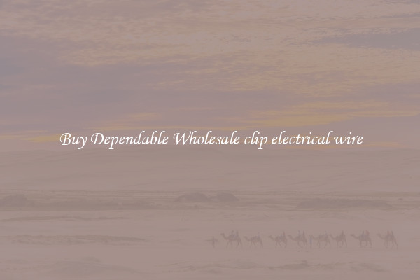 Buy Dependable Wholesale clip electrical wire