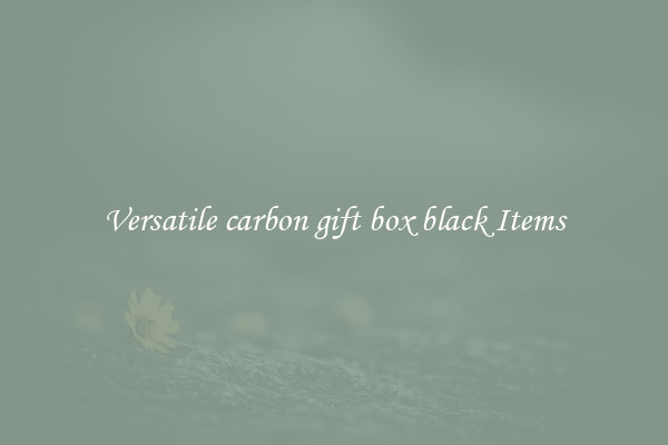Versatile carbon gift box black Items