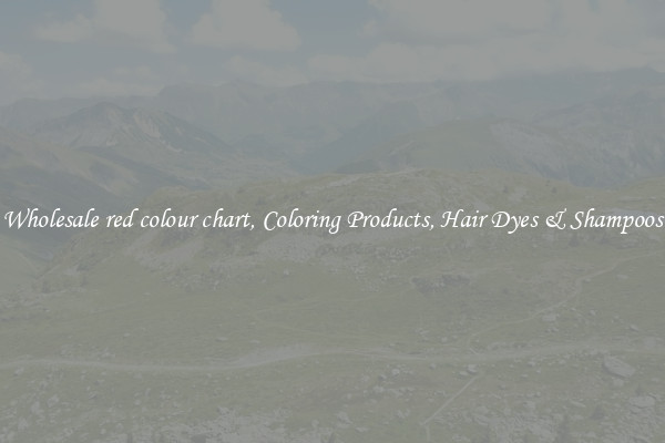 Wholesale red colour chart, Coloring Products, Hair Dyes & Shampoos