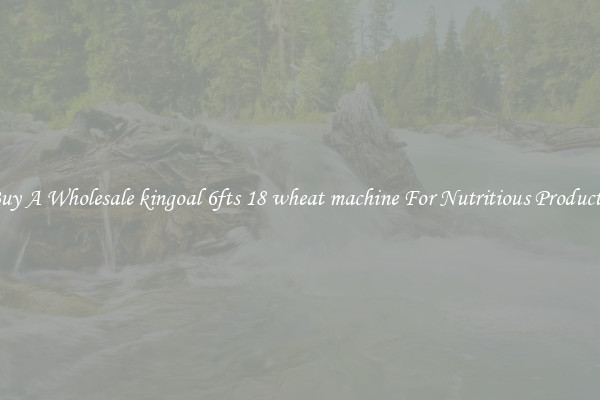Buy A Wholesale kingoal 6fts 18 wheat machine For Nutritious Products.