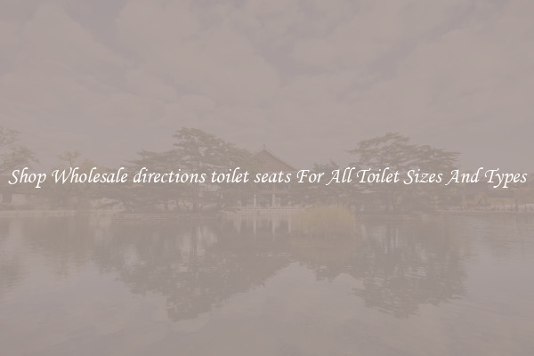 Shop Wholesale directions toilet seats For All Toilet Sizes And Types