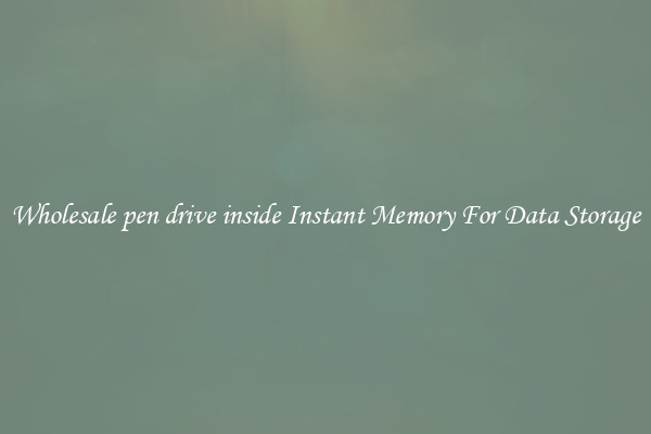 Wholesale pen drive inside Instant Memory For Data Storage