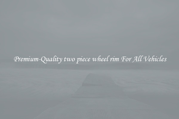 Premium-Quality two piece wheel rim For All Vehicles