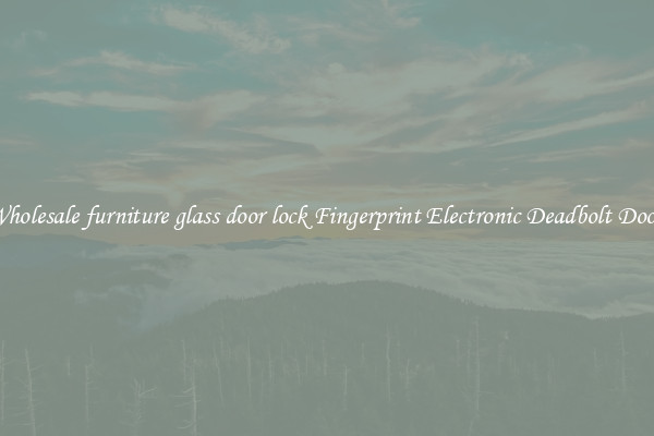 Wholesale furniture glass door lock Fingerprint Electronic Deadbolt Door 